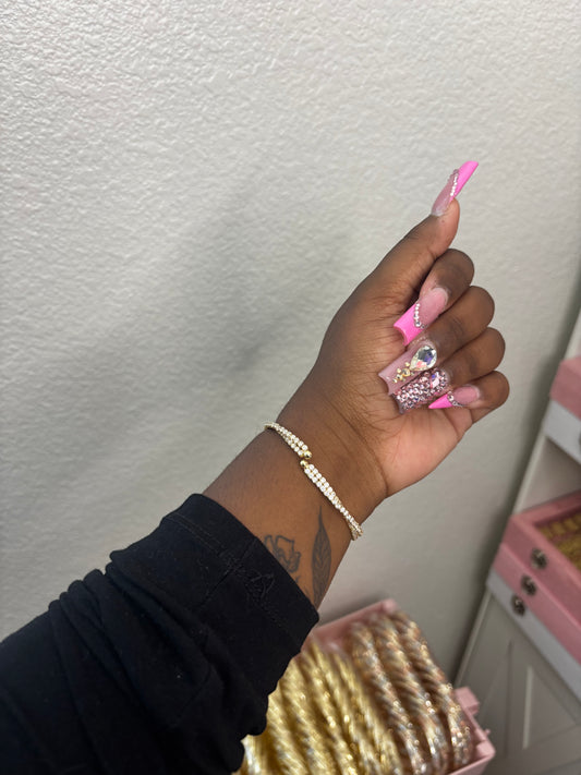 BLING SPIRAL CUFF BRACELET