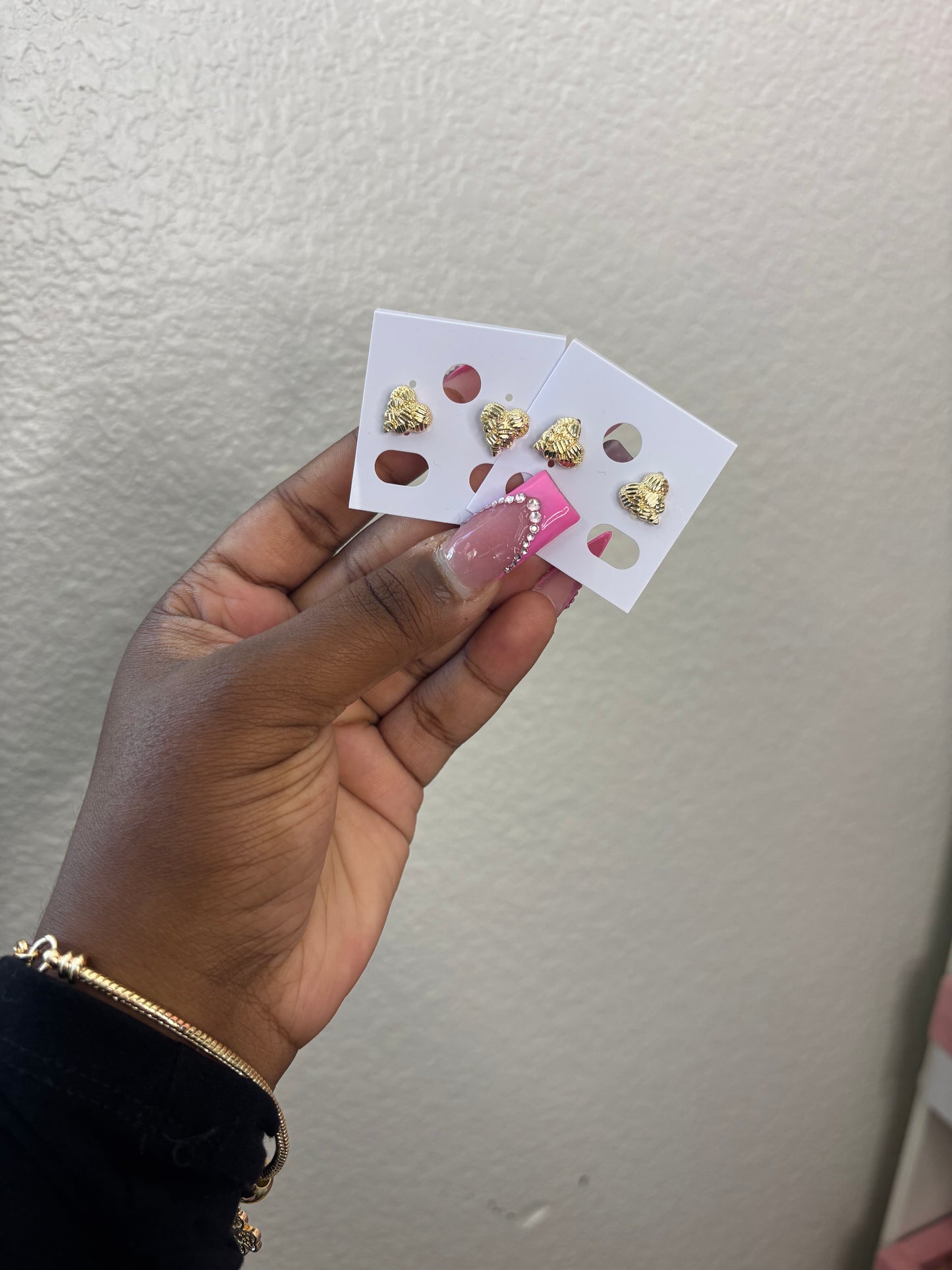 HEART NUGGET EARRINGS