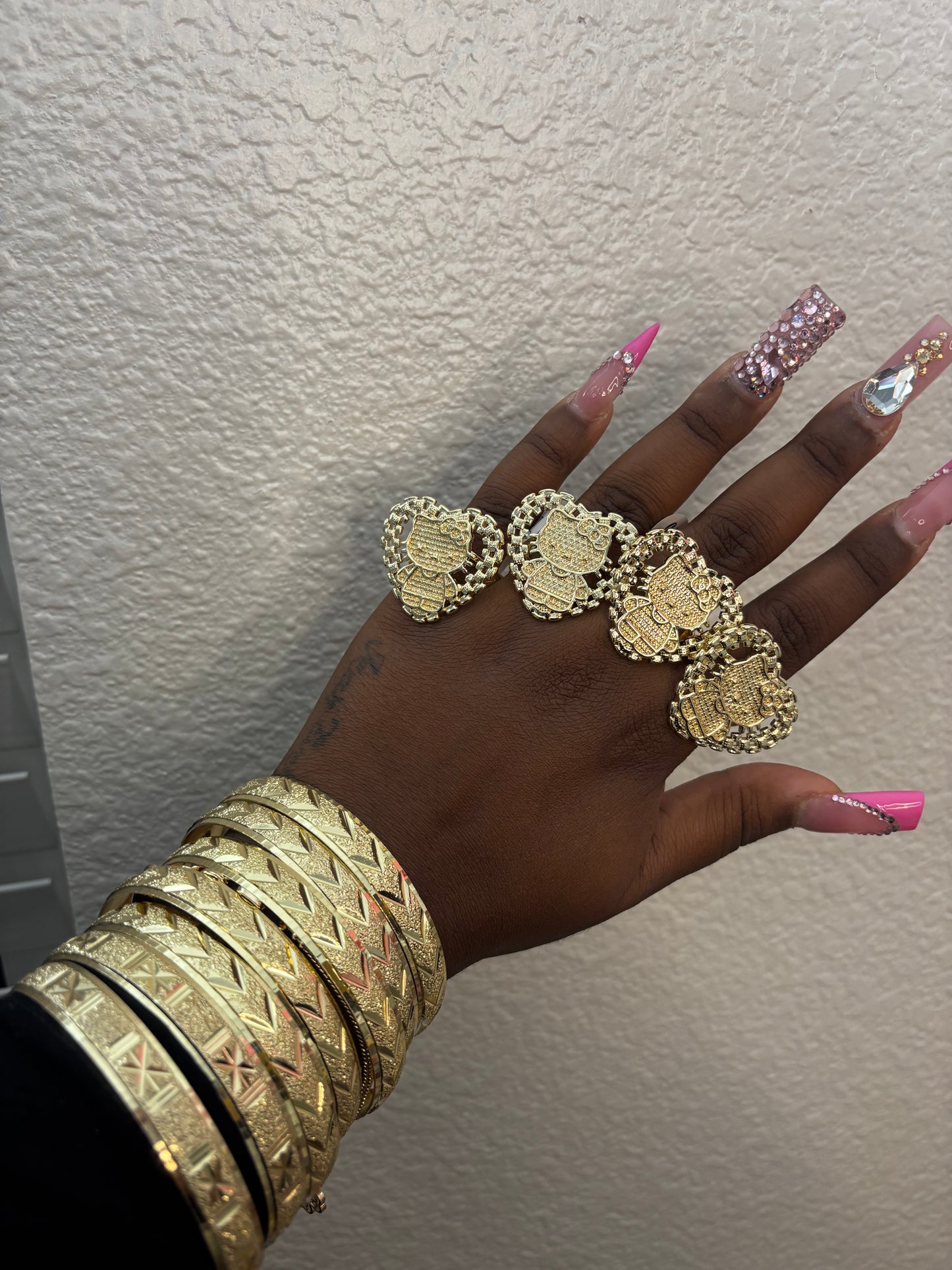 HELLO KITTY HEART ROLEX RING