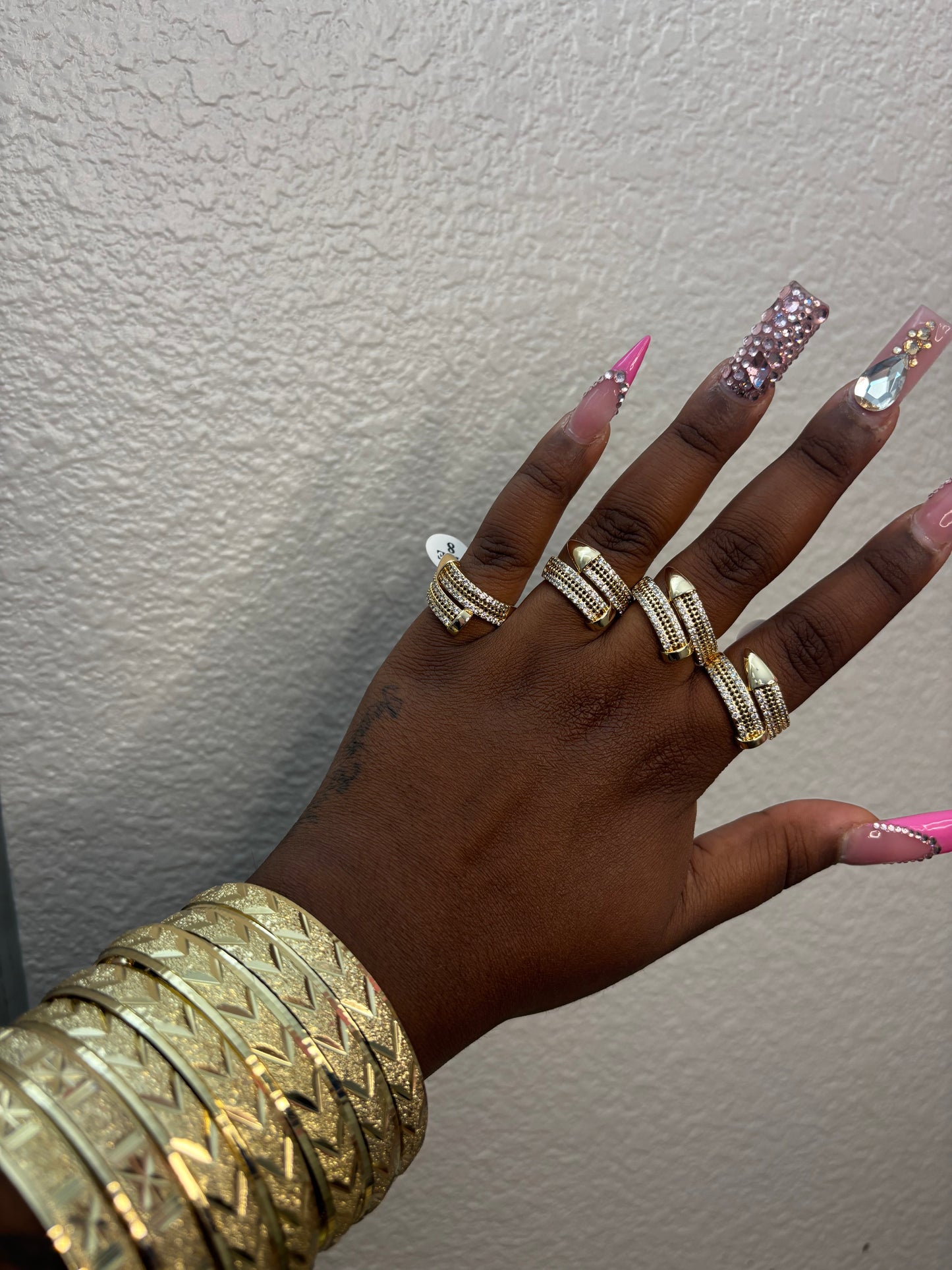 BLING CUFF RING