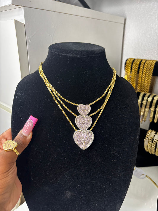 HEART BLING NECKLACES