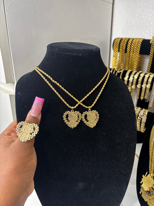 HEART HK BODY ROLEX NECKLACE