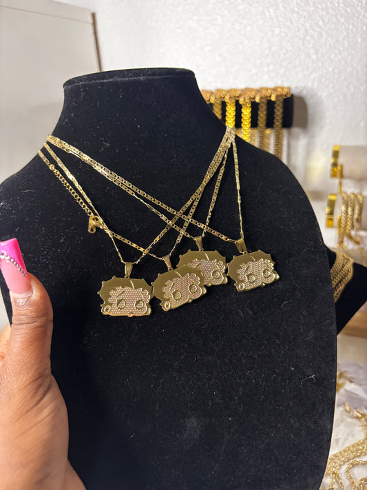 JUMBO BETTY BOOP NECKLACE
