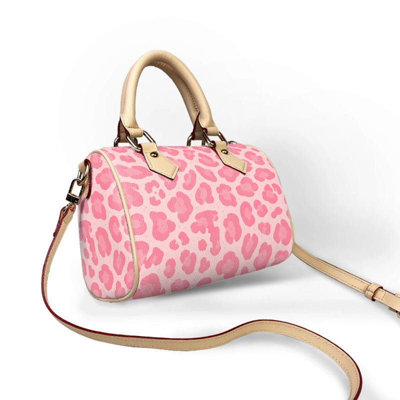 LIGHT PINK CHEETAH PURSE (pre-order)