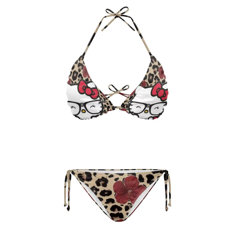 RED HK CHEETAH SWIMSUIT (pre-order)
