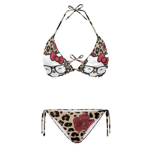 RED HK CHEETAH SWIMSUIT (pre-order)