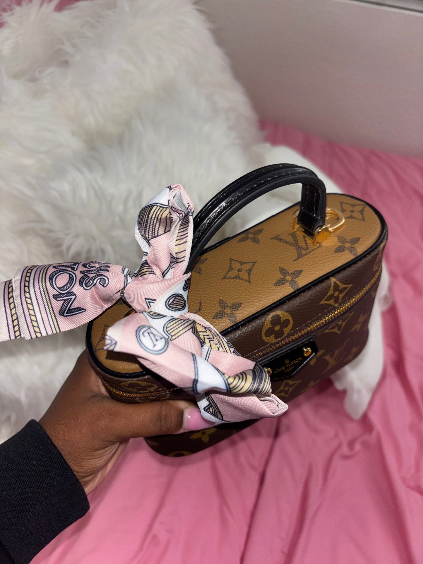 BROWN LV MAKEUP BAG/PURSE (pre-order)