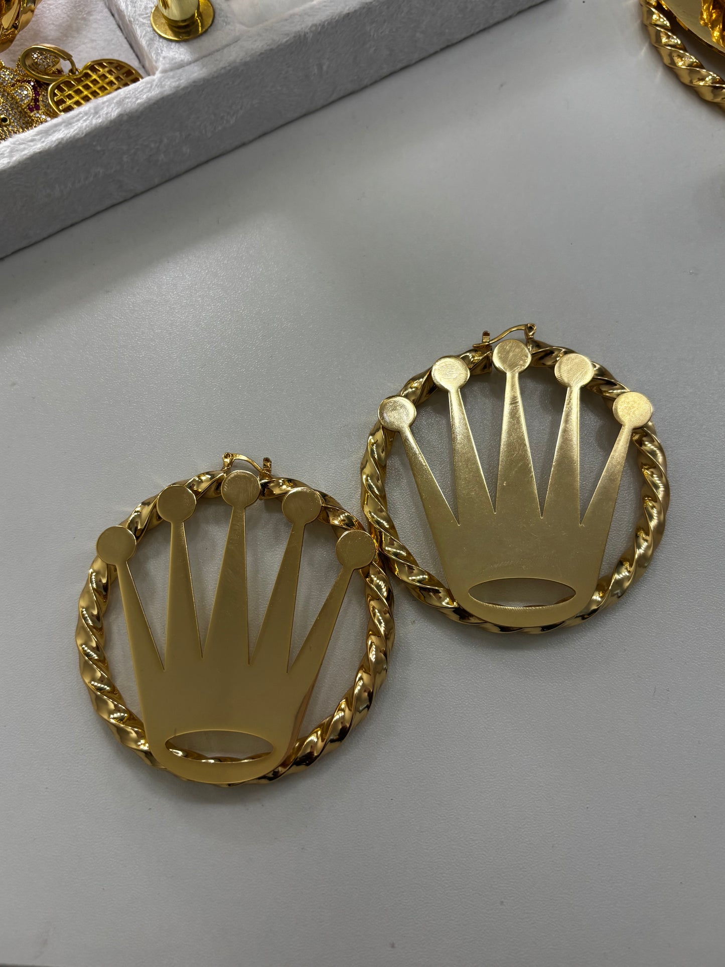 ROLEX CROWN EARRINGS