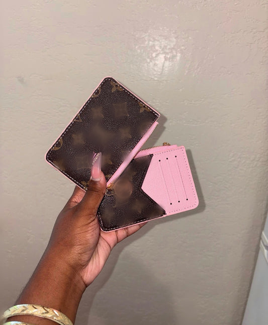 PINK/BROWN LUXE WALLET (pre-order)