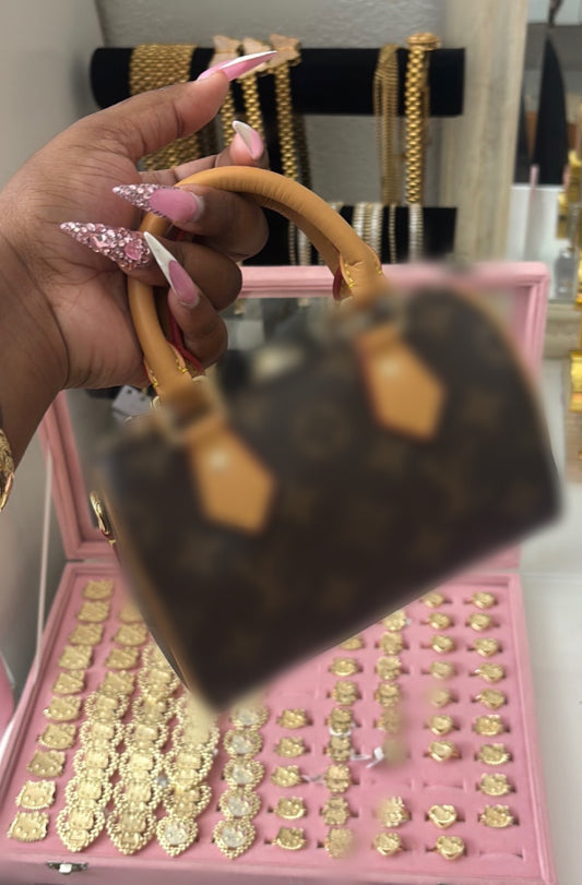 BROWN LUXE MINI PURSE (pre-order)