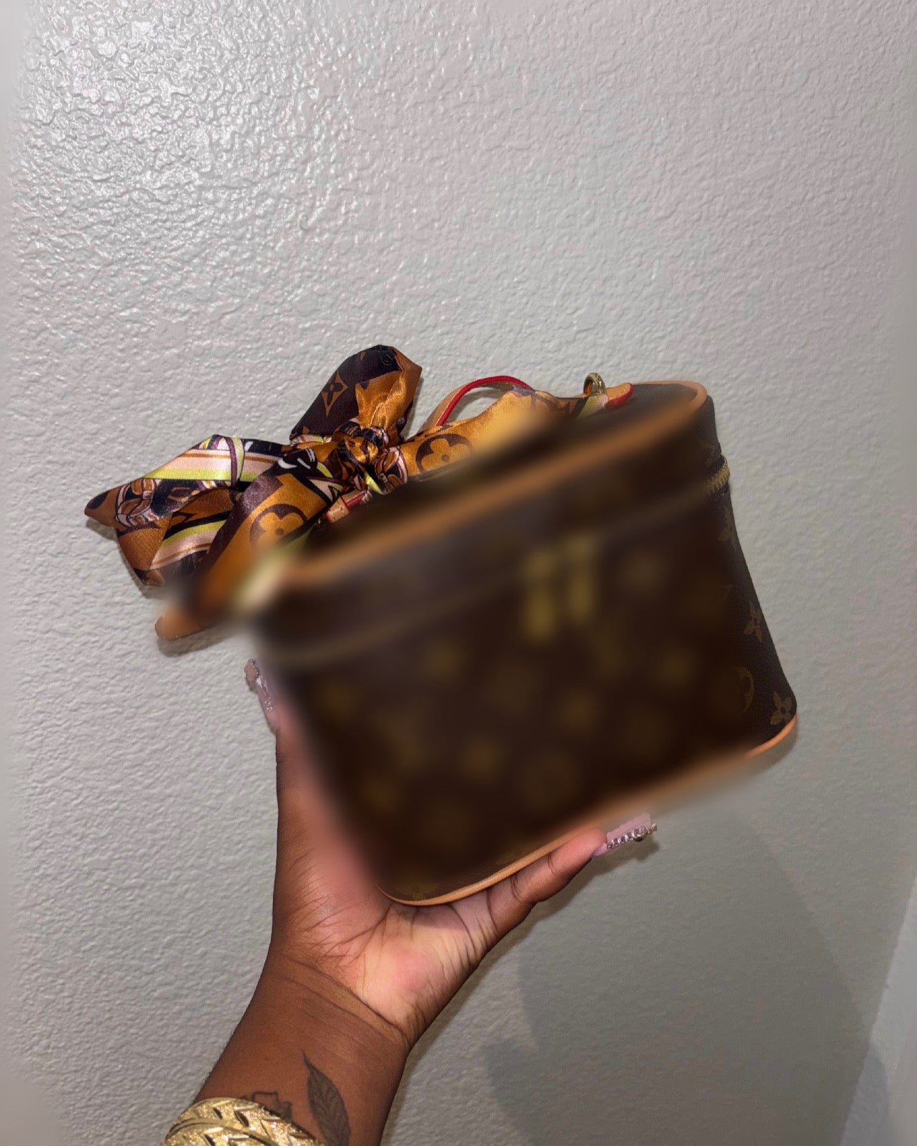 BROWN LUXE MAKEUP BAG (pre-order)